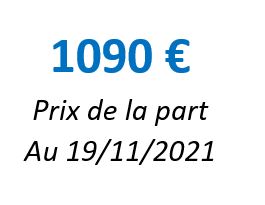 Prix de la part Corum Origin