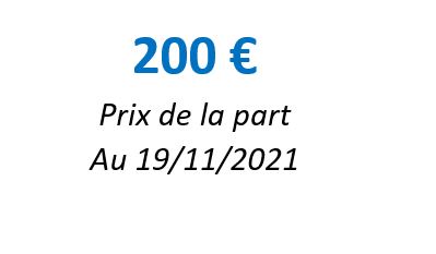 Prix de la part primofamily